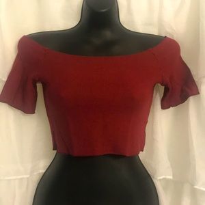 Beau & Eros cropped boatneck too short sleeve M